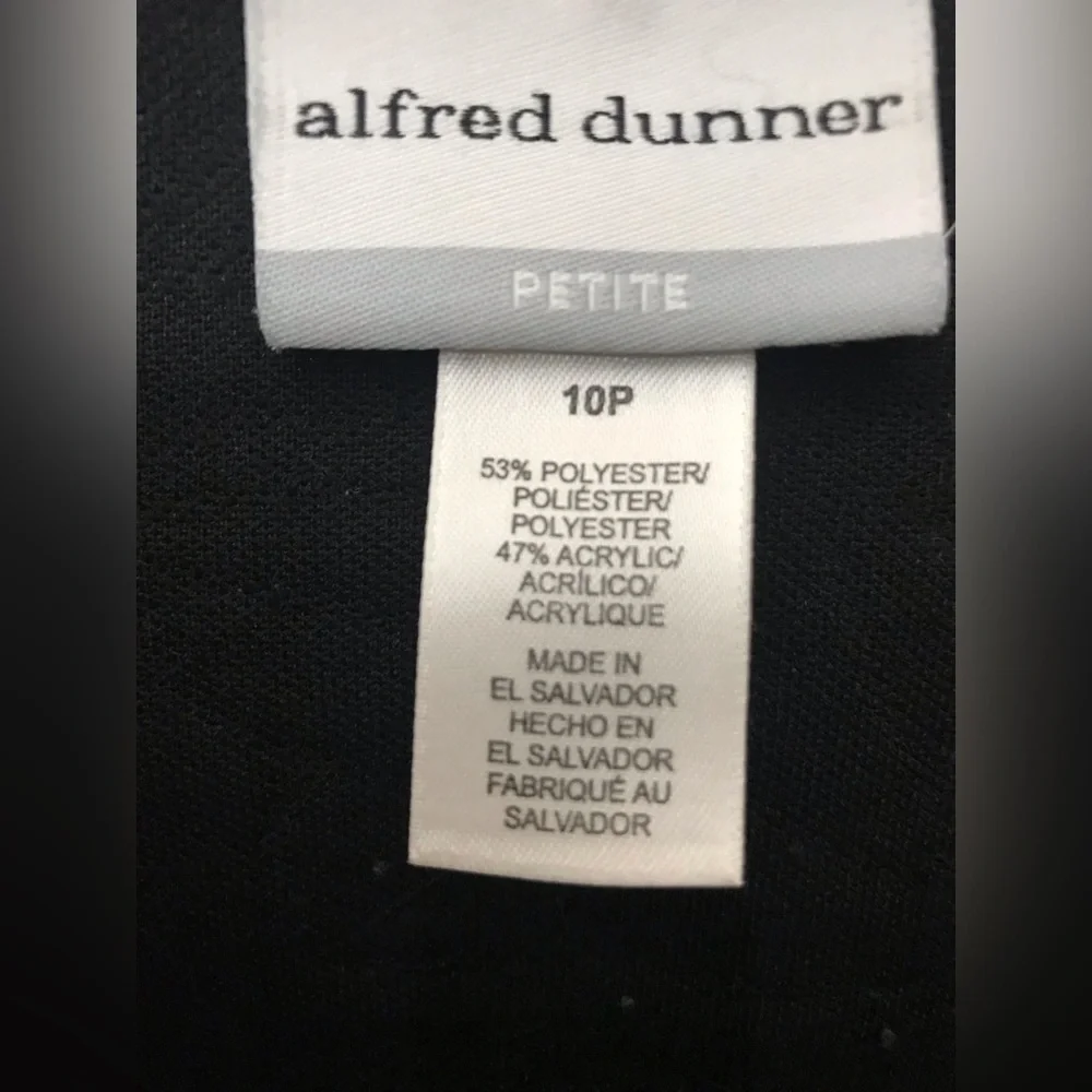 Alfred Dunner Womens Quilted Embroiderd Floral Lightweight Jacket Size 10P